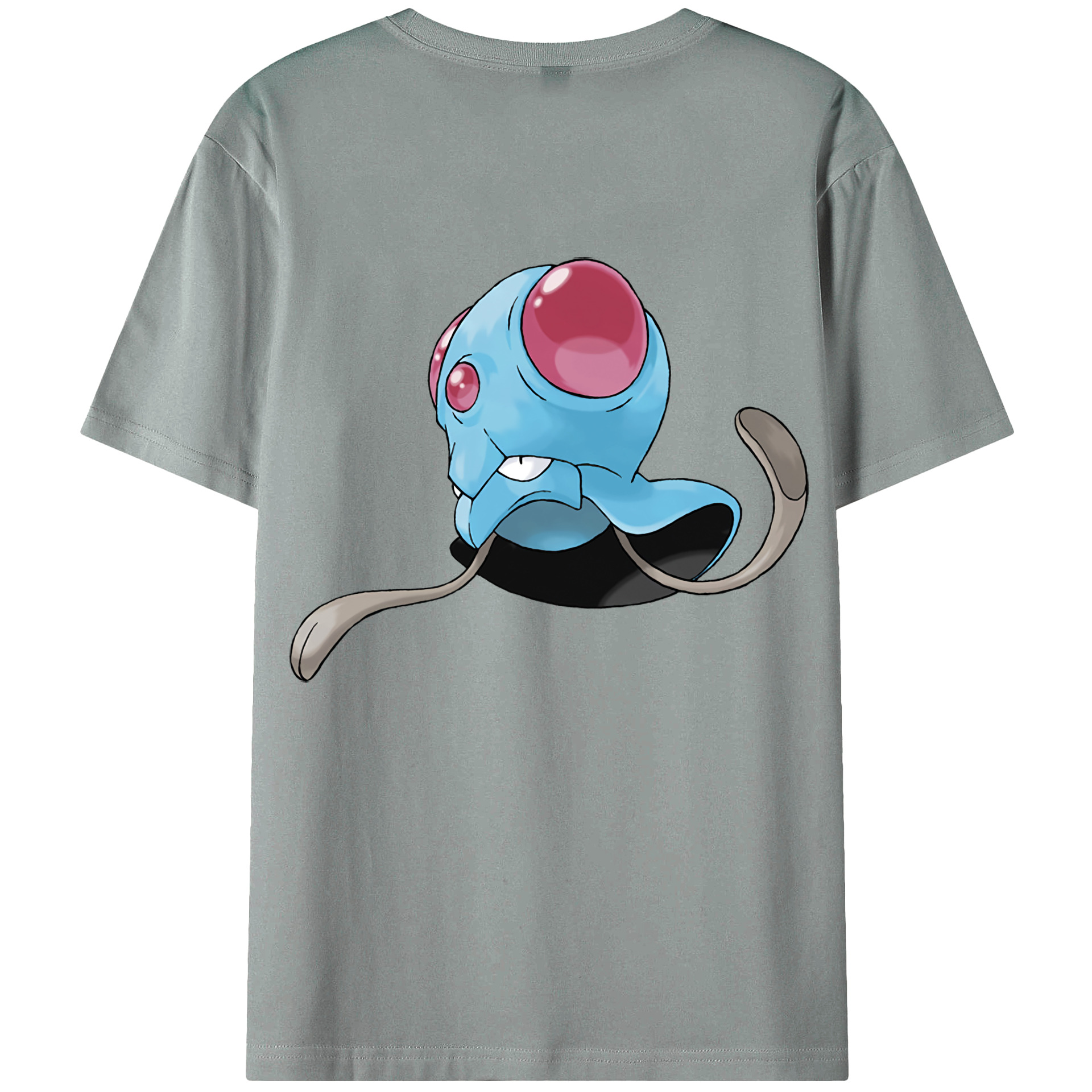 （画像用） ポケットモンスター Pokémon 綿100％ メンズ半袖Tシャツ（バックプリント） 通気性